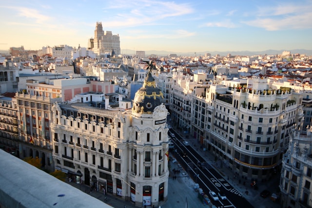 Stadt mit M - Bild von Madrid