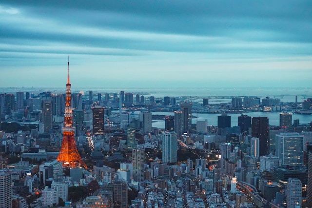 Stadt mit T - Bild von Tokyo