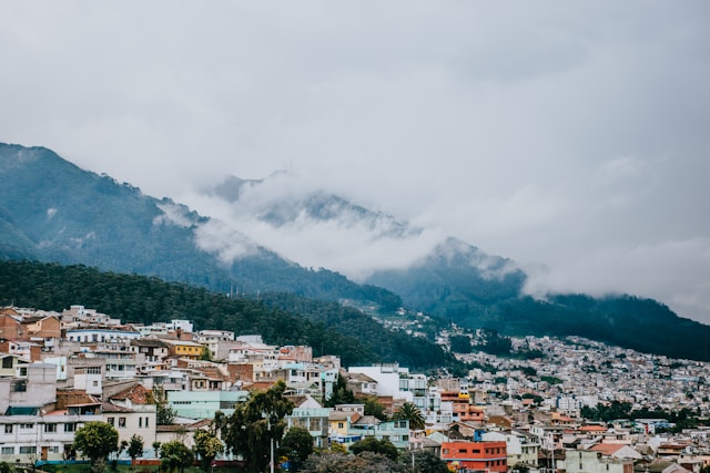 Stadt mit Q - Bild von Quito in Ecuador