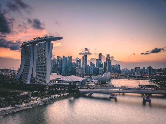 Stadt mit S - Bild von Singapur